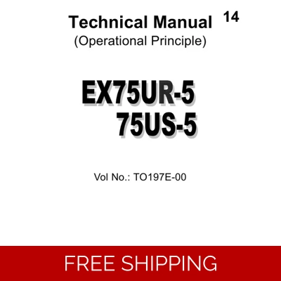 HITACHI EX75UR-5, EX75US-5 TECHNICAL MANUALS